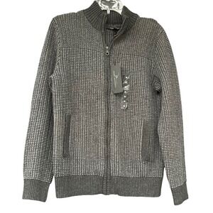 Sweat Zippé Marc Anthony Homme - Gris Et Noir - Taille M - Coupe Slim